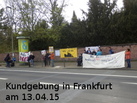 Kundgebung in Frankfurt am 13.04.15