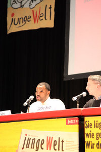 Jamal Hart an der Rosa-Luxemburg Konferenz